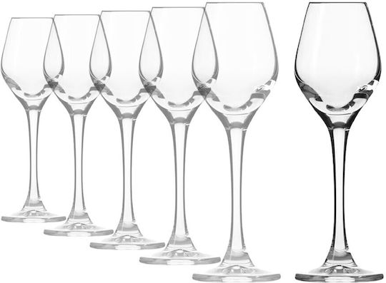 Krosno Set Gläser Likör Kelch Glas 60ml 6 Stück
