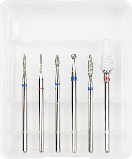 Luxorise Set Diamantschneider Nagelfräser-Bits 6 Stück