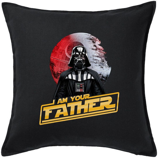 Koupakoupa Μαξιλάρι Καναπέ Star Wars, I Am Your Father, από 100% Βαμβάκι Μαύρο 50x50εκ.
