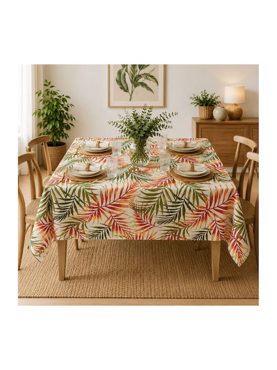 Pucioasa Față De Masă Bumbac Tropical Leaves 160x220 Cm