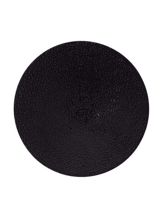 Porland Rundes Untiefe aus Porzellan Schwarzes 27cm