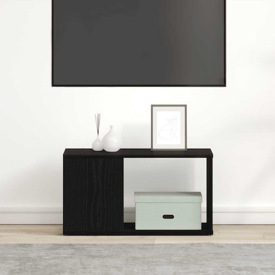 TV Stand Black L60xW24xH32cm