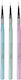 Set 3 Super Lines Manicure Brushes Sensopro Milano