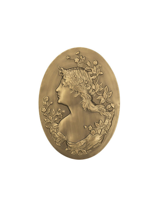 Artekko Wall Decor Solis Gold Made of Metallic 55x4.2x40cm