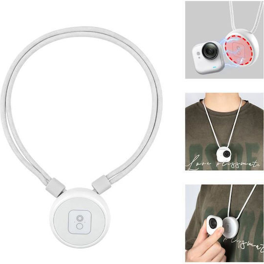 Insta360 Go Ultra Puluz Actionkamera-Zubehör Magnetische Hängende Basis Halsband Schnelle Freigabe Weiß