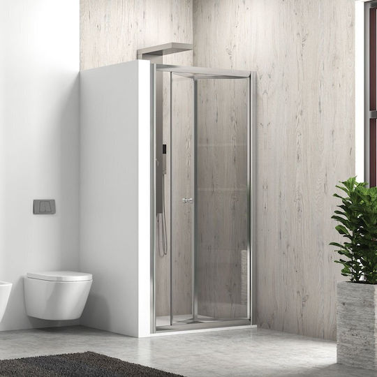 Karag M4s Кабина Душ Със Сгъваема Врата 91x180cm Прозрачно Стъкло Cromo 5206836002583