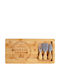 Excellent Houseware Serving Platter Cheese Wooden 38x18.5x1.5cm 4 Pieces
