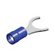 247LIGHTING Blue Spade Electrical Terminals Set of 25 Pieces