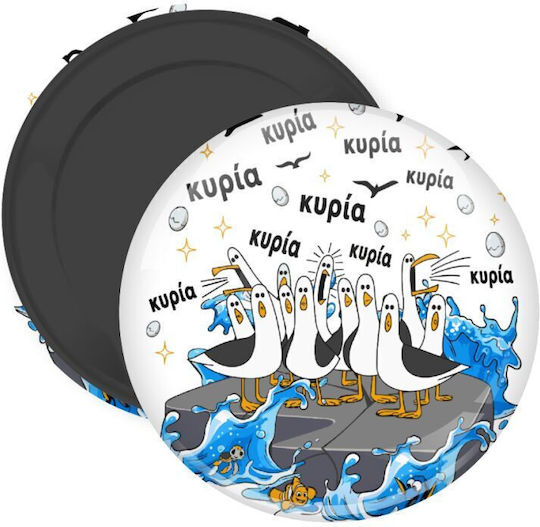 Mrs. The Seagulls of Order Decorative Magnet Round Size 5cm