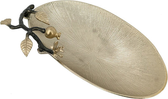 Artekko Noble Διακοσμητική Πιατέλα Μεταλλική Χρυσή 43.2x26.7x7.6εκ. Artekko Noble Διακοσμητική Πιατέλα Μεταλλική Χρυσή 43.2x26.7x7.6εκ.