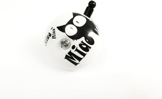 Saks Cat Bell 50mm Metal White Black