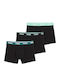 Herren Boxershorts Schwarz 3er Pack