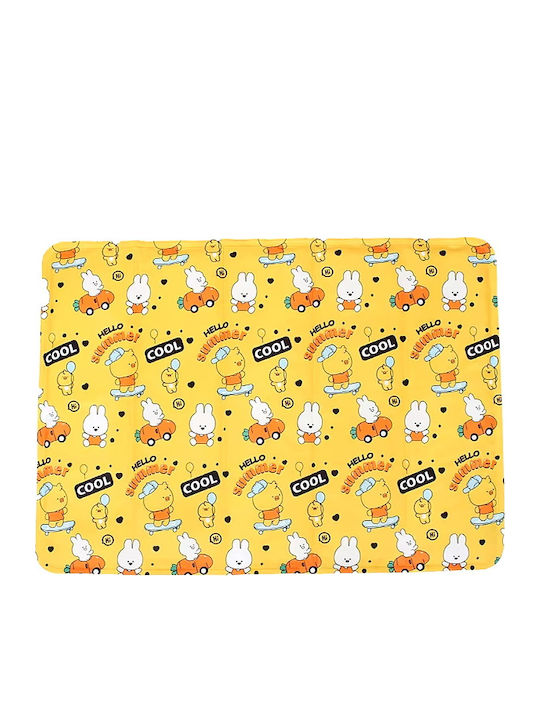 Dog And Cat Cooling Dog Mattress Yellow 50x70cm