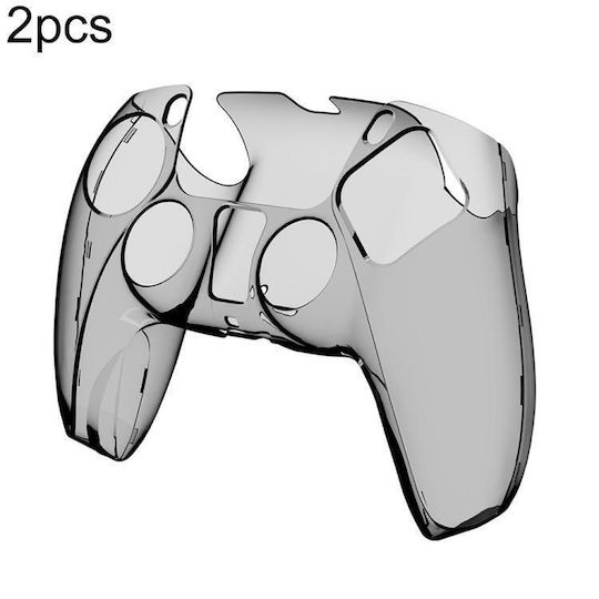 Sony Ps5 Xdcase 2 Bucăți Husă De Protecție Pc Cristal Controler Jocuri Transparent Negru