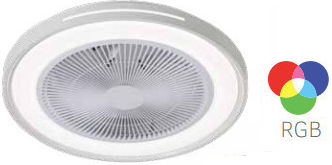 Lineme Sarma Deckenventilator mit Leuchte Weiß