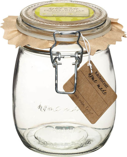 Kitchen Craft Allgemeine Verwendung Lebensmittelglas mit Deckel Transparent 750ml