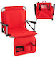Costway Beach Chair Red Waterproof 44x54x76cm