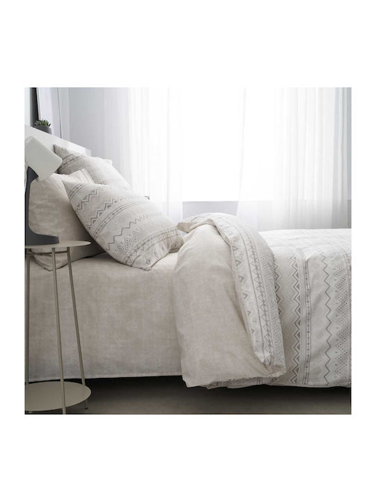 Vesta Home Elea Σετ Σεντόνια Μονά 170x270εκ. Μπεζ (3τμχ)