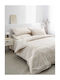 Vesta Home Ariadni Подредба Чаршафи King Size с Еластична Лента 240x270+35см Бежови (4 Бройки)