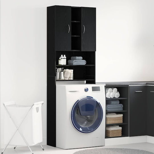 vidaXL 862065 Στήλη Μπάνιου Τοίχου για Πλυντήριο 64x25.5x190cm Δρυς