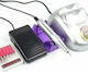 Nail Drill Power 15W Silver 30000 Rounds with Pedal