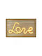 Φράγκης Χαρτικά Διακοσμητικό Φωτιστικό LED Love 3x3εκ.
