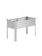 Costway Metallischer Silberner Blumenkasten 77,5x60x118cm