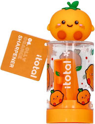 Ξύστρα Fancy I-total Βαρελάκι Διάφανο Olly Orange Xl2687g