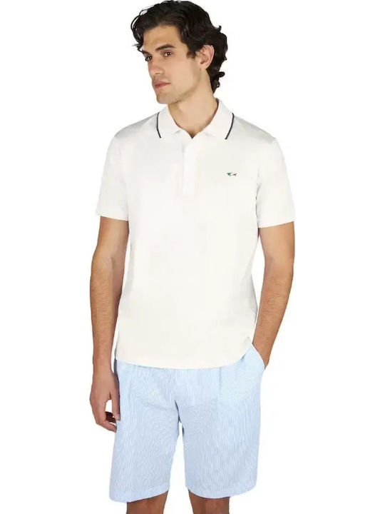 Paul & Shark Polo Μπλούζα Κοντομάνικη Λευκή