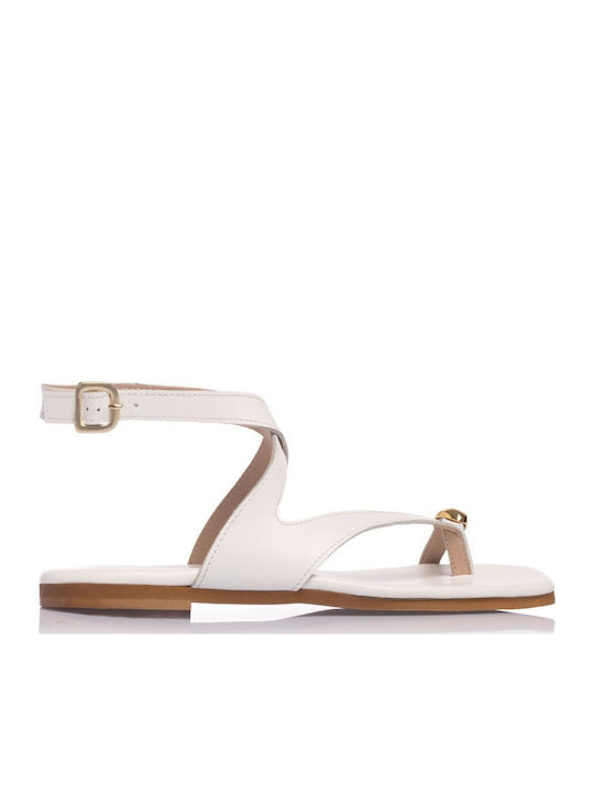 Sante Leather Women's Anatomic Sandals White