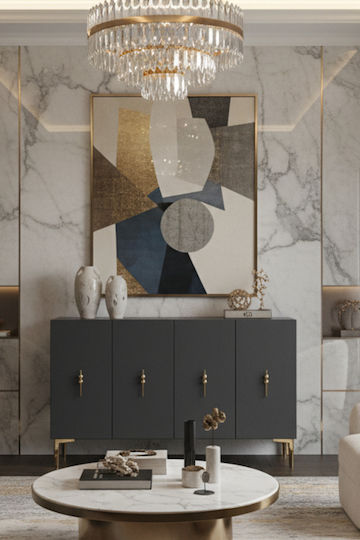 Μπουφές Ξύλινος Καφέ 120x32x75cm