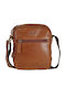Geantă Bărbătească Din Piele De Umăr / Tip Crossbody Tabac Maro