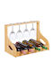 Relaxdays Tabletop Wooden Wine Rack Beige 30x44.5x23.5cm