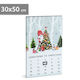 Calendar Advent Led 50 X 30 Cm Decorațiune Perete Lumină Alb Cald Baterii 2 X Aa