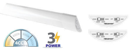 Φωτιστικο Παγκου Κουζινας 4cct Off-20w-40w 120cm 40-12826
