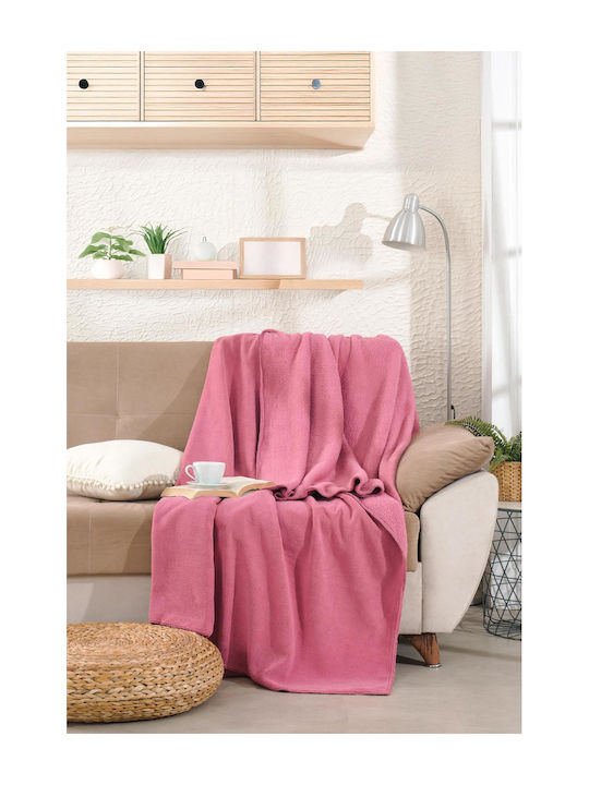 Rebeka Home Космено Двойно Одеяло 200x220см Фуксия