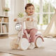 Kinderdreirad Balance Bike Ride-On mit 3 Rädern und Bequemer Sitz Rosa