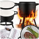 Oală Din Fontă Emailată 8l Cu Suport + Tigaie Grill Bd-480 348010