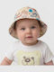 Guess Kids' Bucket Fabric Beige Hat