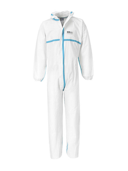 Portwest Full Body Anti-Static White Work Coverall
