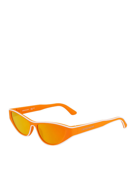 Longchamp Women's Sunglasses with Orange Frame and Orange Lens