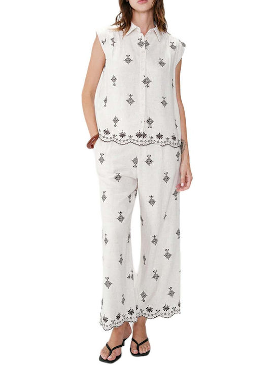 Grace & Mila Sleeveless Women's Shirt Wisenna Chocolat