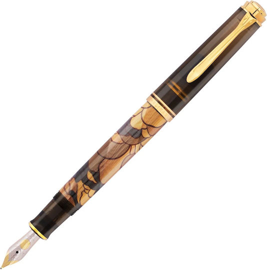 Pelikan Souveran 600 Πένα Γραφής Broad Μπρούτζινη από Ορείχαλκο