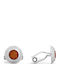 MontBlanc Cufflinks in Orange Colour Steel