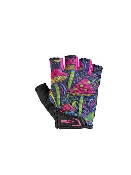 R2 Kinder Fahrradhandschuhe mit Gel Schwarz