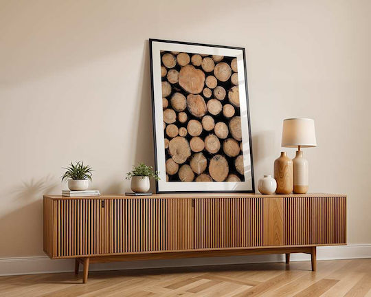 Poster Logs Pst25112 40cm X 50cm Premium Cadru Din Lemn Negru
