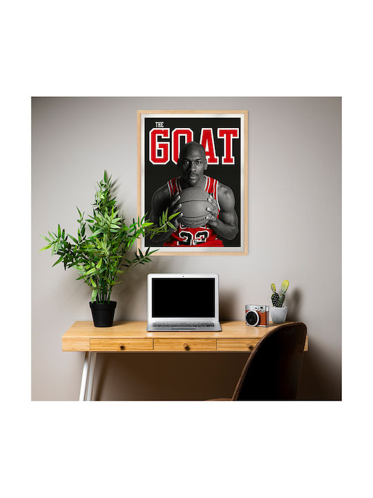 Poster Nba Michael Jordan Aka Goat Snk290 40cm ...