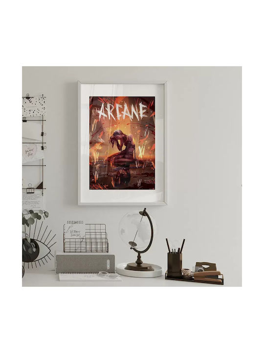 Gaming Poster Jinx Sorry Gm1114 40cm X 50cm Premium Μαύρο Ξύλινο Κάδρο