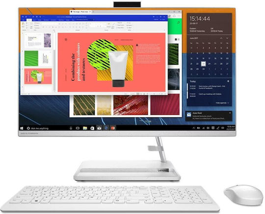 Lenovo Ideacentre Aio 3 27ALC6 27" (Ryzen 7-7730U/16GB/512GB SSD/Full HD/Без операционна система) Бял UK