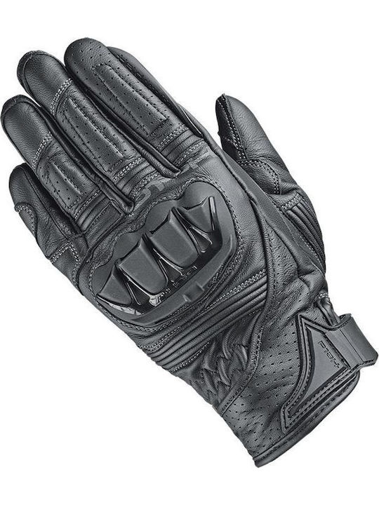 Held Spot Men's Leather Motorcycle Gloves Black